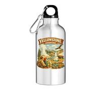 Exploring Scenic Wilderness and Wildlife Views Tourist Water Bottle Silver