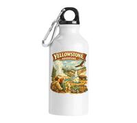 Exploring Scenic Wilderness and Wildlife Views Tourist Water Bottle White