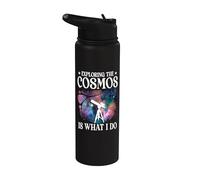 Exploring The Cosmos is What I Do Astronomy Space Science Stainless Steel Insulated Water Bottle
