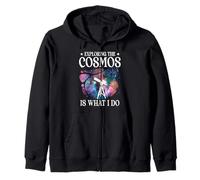Exploring The Cosmos Is What I Do Astronomy Space Science Zip Hoodie