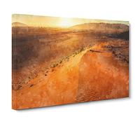Exploring The Desert In Namibia Canvas Print for Living Room Bedroom Home Office Décor, Wall Art Picture Ready to Hang, 30 x 20 Inch (76 x 50 cm)