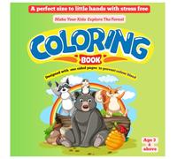 Exploring the forest | colouring book for the kids | Activity book for kids: Easy to finish| Stress free