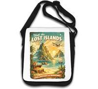 Exploring the Land of Mystery and Adventure Shoulder Bag White
