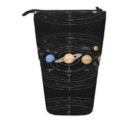 Exploring The Solar System A Pencil Case with A Retractable Design, Versatile and Durable