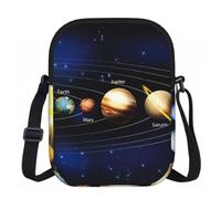 Exploring The Solar System Print Small Crossbody Bag For Women Mini Sling Bag Travel Running Phone Daypack Shoulder Bags