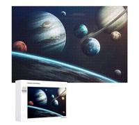 Exploring The Solar System Puzzle for Adults, 1000 PCS, Illustrated Jigsaw Edition, A Focused Activity for Patient Adult Puzzlers, at Home