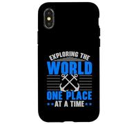 Exploring The World One Place At A Time Nautical Sailor Case for iPhone X/XS