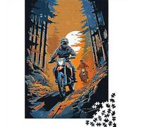 Exploring Wilderness Trail 1000-Piece Puzzle for Adults, 52x38cm/1000pcs, White Card Pieces for A Neat Table; An Unhurried Indoor Weekend Activity
