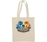 Exploring Worlds in Parallel Universes Natural Cotton Tote Bag White