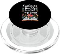 Exploring Worlds With Each Page Turned Whimsical Book PopSockets PopGrip for MagSafe