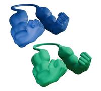 Explorinox Cat Muscular Arms, 3D Printed Muscle Arms Costume for Pets, Funny Cat Dress Up Accessories, Lightweight Neck Hanging Prop for Halloween Photo Shoot and Cats Lovers Gift (Blue & Green)