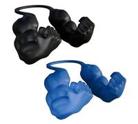 Explorinox Cat Muscular Arms, 3D Printed Muscle Arms Costume for Pets, Funny Cat Dress Up Accessories, Lightweight Neck Hanging Prop for Halloween Photo Shoot and Cats Lovers Gift (Blue & Black)
