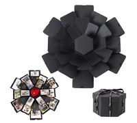 Explosion Box 6 Faces Creative DIY Photo Album Gift Box Handmade Photo Hexagon Box for Birthday Valentine's Day Wedding Memory