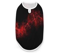 Explosion Burst Red Black Dog Shirts Dog Sleeveless T Shirt Soft Pet Vest Breathable Pet Clothes Stretchy Puppy Clothe