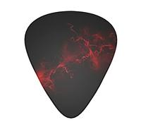 Explosion Burst Red Black Guitar Picks - Guitar Accessories - Guitar Picks For Acoustic Guitar Electric Guitar Bass Guitar For Men Women Professional Guitarist Musicians And Beginner