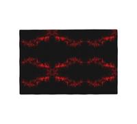 Explosion Burst Red Black Imitation Linen Placemat Elegant Double Sided Printed Table Mat For Home Dining Hotel & Outdoor Use Heat Resistant & Foldable Design