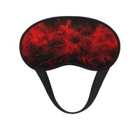 Explosion Burst Red Black Print Blackout Sleep Mask for Women & Men, Zero Eye Pressure Eye Mask for Travel and All - Around Sleep