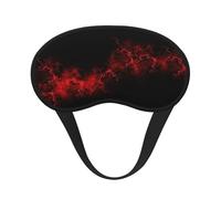 Explosion Burst Red Black Print Blackout Sleep Mask - Side Sleeper Eye Cover, Soft Comfort, Perfect for Travel, Meditation