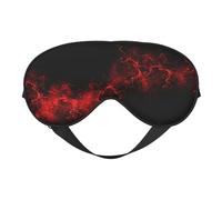 Explosion Burst Red Black Print Comfortable Eye Mask Breathable Adjustable Men Women Lightweight Travel Yoga Work