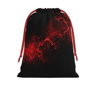Explosion Burst Red Black Print Convenient Drawstring Gift Wrapping Bag Lightweight Comfort Suitable All Occasions