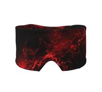 Explosion Burst Red Black Print Eye and Ear Muffs for Adults Kids Sleeping Travel Home Office Aid for Restful Nap