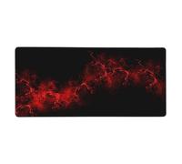 Explosion Burst Red Black Print Large Gaming Mouse Pad (90x40cm / 36x16in) Extended Desk Mat for Gaming & Work