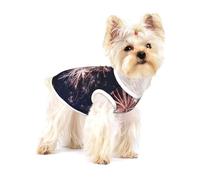 Explosion Firework 3d Cotton Pet T-Shirt Sleeveless Stretchy Puppy Tshirts Pet Vest Soft For Small Pets