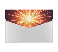 Explosion Firework 3D File Folder 6-Pocket, Waterproof Accordion File Organizer with Snap Closure, Expanding Document Holder for Office, Home