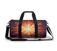 Explosion Firework 3D Gym Bag for Men Women, Sturdy Oxford Cloth Travel Bags with Removable Shoulder Strap, Waterproof Duffel Bag for Fitness, Travel, Yoga