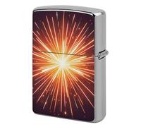 Explosion Firework 3D Lighter Case Metal Protective Cover with Double-Sided Art Design, Cool Lighters Pouch Shockproof Lighter Cover for Men Women Gifts, Lighters Not Included