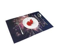 Explosion Firework 3d Placemats For Dining Table Set Of 4 Heat Resistant Washable Kitchen Parties Coffee Table Decor