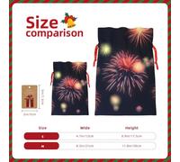 Explosion Firework 3d Print Drawstring Gift Reusable Bags Party Favors Holiday Birthday Eco-Friendly Pouches