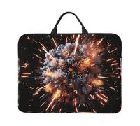 Explosion Firework 3d Print Laptop Case Sleeve Waterproof Portable Computer Bag For Office Travel Business