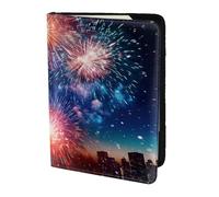 Explosion Firework 3D print Passport Cover, Passport Holder Cover Wallet Passport Wallet Case for Cards and Documents