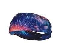 Explosion Firework 3D Print Sports Sweatband for Men,Sweatbands,Headbands for Men,for Running,Cycling,Gym,and More