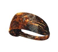 Explosion Firework 3D Print Ultra-Soft Elastic Headband Breathable Sports Stretchable Yoga Running Gym Travel