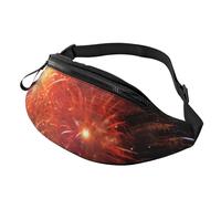 Explosion Firework 3D Printed Personalized Waist Bag, Lightweight and Versatile Crossbody Bag for Everyday and Outdoor Adventures