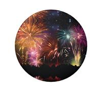 Explosion Firework 3d Round Badge - Durable Tinplate Design With Full Single-Sided Print, Perfect For Custom Gifts & Apparel Decoration