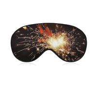 Explosion Firework Eye Mask, Side Sleeping Mask Light Blindfold Sleeping Mask Nose Pad and Elastic Band for Children Women and Men