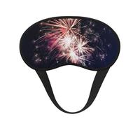 Explosion Firework Print Blackout Sleep Mask - Side Sleeper Eye Cover, Soft Comfort, Perfect for Travel, Meditation