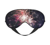 Explosion Firework Print Breathable Full-Cover Eye Mask Stylish Adjustable Nap Night Restful Environment