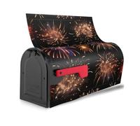 Explosion Firework Print Decorative Waterproof Mailbox Cover Magnetic Mailbox Wraps Cute Festive Home Decor