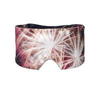 Explosion Firework Print Eye and Ear Muffs Soft Blackout Blocking Sleeping for Adults Kids Travel Nap Aid