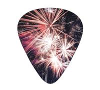 Explosion Firework Print Guitar Pick,12 Pack,Includes Thin,Medium,Heavy Gauges,Suitable for guitar,ukulele