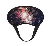 Explosion Firework Print Sleep Mask for Side Sleepers Cute Blackout Eye Mask Shades Cover for Home or Travel