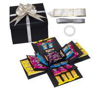 Explosion Gift Box,5 Layer Explosion Box,Surprise Box with Tape Bow Ribbon