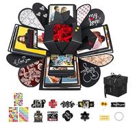 Explosion Gift Box Creative DIY Gift Box- Love Memory, Scrapbook, Photo Box for Birthday Gift, Anniversary,Wedding or Valentine's Day Surprise Box