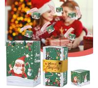 Explosion Gift Box, DIY Pop-Up Surprise Box with Confetti for Christmas Money Gifts, Birthday, Anniversary and Valentine Proposals (12 Bounces)