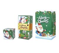 Explosion Gift Box, Po-p Up Surprise Box with Folding Bouncing for Birthday, Christmas, Valentine's Day - DIY Fun for All Ages, Red & Green
