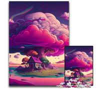 Explosion Mushroom Cloud 1000 Piece Jigsaw Difficult Puzzles for Adults Educational Activity for Cognitive Skills Cognitive Skill Improvement 50x75CM/19.68x29.52inch